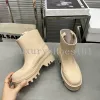 Raina Rain Boot Designer Shoe Women Rubber Booties Embossed Ankle Bots Platform Thick Bottom Rainboots