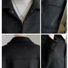 Мужская смесовая шерсть, модная мужская однобортная ветровка, сплошной цвет, тонкое короткое шерстяное пальто, зимнее повседневное теплое пальто-ветровка, размер S-5XL 231117