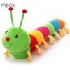 Fyllda plyschdjur Caterpillar Doll Toy 50cm Plush Worm fyllda dollleksaker Färgglada lång kognitiv mjuk mask Kudde Utbildningsgåva till födelsedag