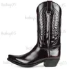 Botas de cowboy ocidental dedo apontado botas masculinas outono à prova dwaterproof água plus size botas de plataforma antiderrapante sapatos de caminhada para hombre t231117