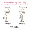 10/20pcs color tkeychain anello metallico anello split keyfob Holtiful anelli da donna uomo Accessori per portachiavi fai -da -te Accessori all'ingrosso di gioielleria di gioielleria di gioielli