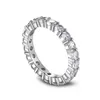 Trouwringen S925 Sterling zilveren diamanten ring voor dames Design Sense Small en luxe volledige 5A zirkoon 231117