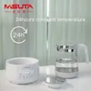 Stérilisateurs chauffe-biberons # 220 V Bouilloire multifonction à chaleur constante Biberon électrique Soins pour bébé Chauffe-lait et eau Bouilloire en verre 1,2 L 231116