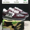 Scarpe Scimmia rossa Uomo Donna Scarpe Sneaker Moda SK8 Sta Camo Nero Bianco Verde Bapestaly Arancione Bapely Camouflage Trainer Sport Sneakers Scarpa con plateau