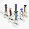 Mini Dab Rig coloré épais verre Bongs narguilés en ligne Perc conduites d'eau 14mm Joint huile plates-formes petit Bong avec 4mm Quartz Banger ZZ