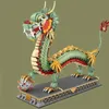 Blokken 1416 stks Chinese Draak Blok Chinese Stijl Dier Mini Bouwstenen DIY Meisje Assembleren Puzzel Bakstenen Speelgoed Kerstcadeaus 231116