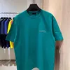 Designer Mens Balencaigas Camisetas Bordadas e Impressas Estilo Polar Ondas Tops Mulheres Casal Casual Camiseta Camisetas Moda Sênior Puro Algodão Balenciga Tamanho XS-L