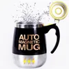 Tazas caneca de café de aço inoxidável magnética auto agitação capa automática canecas de mistura de leite elétrica preguiçoso inteligente shaker xícara de café t20297f