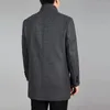 Misturas de lã masculina venda inverno casaco de caxemira longo masculino peacoat trench coat homme jaqueta de lã outono 231117