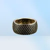 WHOLECOPPER MIRCO PAVE BLACK CZ STONE HIP HOP ANEL Todos os anéis de pedra CZ Iced R0011409455