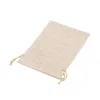 Cadeau cadeau 40 pièces sacs de toile de jute avec cordon 13cmx10cm sac pochettes de bijoux pour mariage et cadeaux de fête bricolage cr