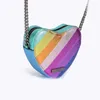 kurt designer bags Heart Shaped Rainbow Backpack Eagle Head Bag Cross Body Bag Women's Eagle Head Bag Rainbow Bag 230420