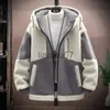 Piumini da uomo Parka Autunno Giacche da uomo Moda coreana Streetwear Harajuku Giacche invernali con cappuccio Abbigliamento casual da uomo Giacche di lana Giacca calda 2023 J231117