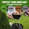 Outdoor Pads Runde Grillschutzmatte Feuerfester Grillteppich Bodenschutz gegen Fettspritzer Für Kamin Camping MC889