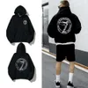 Designer hoodie män tröjor mode streetwear kraft av representerar ative flygande gudinna ängel bokstav broderad hoodie lös hoodie män