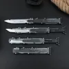 4 Styles Marfione Custom H.A.L.O VI Auto Knife Single Action Blade, Aluminium Alloy+ABS Handle, Camping Outdoor EDC Pocket Tool Tactical Combat Self-Defense Knives