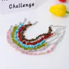 INS Style Natural Gravel Crystal Stone Beads Strands Bracelet Colorful Bohemian Style Jewelry