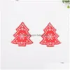 Decorações de Natal DIY Madeira Árvore de Natal Brinquedos Artigos para Chirstmas Pendurado Ornamentos Xmas Decoração Festa Casa Casamento Ano Novo D Dh0Fn