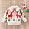 Pullover Children s Sweater Thickened Warm Autumn Winter Boys Girls Christmas Year Knitted 231116