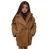 Jacken Mode Kinder Baby Mädchen Kleidung Faux Pelzmantel Winter Warme Outwear Dicke Mäntel Teddybär Lange Lose Kinder Jacke 231117