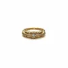 Высококачественные ювелирные изделия, кольцо из 22-каратного золота с цирконом, мужское и женское кольцо в стиле панк-стрит, хип-хоп, индивидуальное кольцо2310
