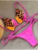 Kvinnors badkläder sexig bikini pad Push up badkläder kvinnor biquinis feminino baddräkt baddräkt bikini set strandkläder separat två bit kommer tyg t230417