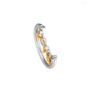 Кластерные кольца для женщин Shine Love Script Original 925 Серебряное серебряное кольцо предложение мужского кольца свадебное подарки