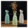 Wazony DIY Home Flower Wazon biały ceramiczny układ kontenerowy koszyk nowoczesna dekoracja upuszczenie dostawy domu dekoracje domowe ogrodowe dhw2y