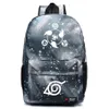 New Naruto Backpack Boy Girl Hokage Ninjia School Bags For Teenagers Sports Bag Japanese Anime Canvas Backpacks259o