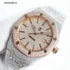 Audemar Pigue Relógio AP Diamond Relógios Full Designer Ap Auto Relógio de pulso Wxau Movimento mecânico de alta qualidade Piglet Uhr Bust Down Montre Iced Out Royal r rj