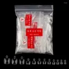 False Nails 100/500/600PCS Full Cover Fake Toe Natural Clear Square Press On Nail Tips Reuse Professional Acrylic Removable Tools