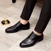 2023 Men Dress Shoes Formele Leer Business Flats Casual Loafers Hoogwaardige merk Office Male Breathable Oxfords Maat 38-45