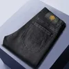 Designer de jeans pour hommes marque de mode de luxe légère haut de gamme pour hommes jean jeunesse gris printemps et été nouveaux loisirs slim coton élastique brodé 1JOP