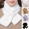 Sciarpe di spessore inverno donna sciarpa di peluche finta pelliccia di coniglio Snood collo in tinta unita colletto femminile fazzoletto da collo scaldacollo roba regalo 231116