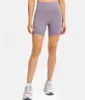 LU-67 Yoga Outfits Align HR Shorts Taille haute à trois points Entraînement de course Leggings de sport serrés Séchage rapide Stretch Fitness Biker Short