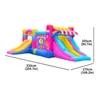 Business Start Ice Cream Boucer Slide Combo Brinquedos de salto infláveis para crianças Brincar ao ar livre Diversão no jardim Presentes Slides duplos Castelo explodido com soprador de escalada