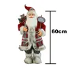 Decorações de Natal Grande Boneca de Papai Noel 60cm Boneca de Natal Presente de Ano Feliz Decorações de Natal para Enfeites de Casa Natal Navidad 231117