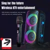 Cep Telefonu Hoparlörler Kablosuz Bluetooth Ses Dış Mekan Taşınabilir 120W Pik Yüksek Güçlü Subwoofer Ev Karaoke Hoparlörler Mikrofonlu Uzun Pil Ömrü Q231117