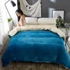 Conjuntos de cama Inverno Quente Duveta Capa Queen King Twin Cama Cordeiro Cashmere Veludo Quilt Cover Cama Sólida Cor Coral Fleece Duvet Covers Cinza 231117