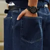 Shorts pour hommes INFLATION Vintage Denim Shorts Homme Loose Straight Washed Jeans Shorts Male Plus Szie 230417