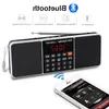 Livraison gratuite Radio numérique portable AM FM Haut-parleur Bluetooth Stéréo Lecteur MP3 Carte TF / SD Lecteur USB Appel mains libres Haut-parleurs d'affichage LED Upgbs