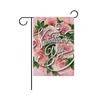 Sublimation Drapeau de jardin vierge en fibre de polyester pour la Saint-Valentin Jour de Pâques Impression par transfert à chaud Drapeaux de bannière consommables 30 * 45 cm BJ