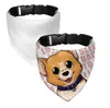 Sublimation blank pet scarf cat dog Collars Adjustable Bandana Scarf Neckerchief heat thermal transfer Collar SN4127