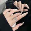 Luxurys Desingers Ring Indexping Finger Rings女性ファッションパーソナリティInsトレンディなニッチなデザイン時間