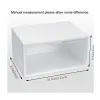 Clear Multicolor Shoe Box Foldbar förvaring Plastisk transparent hemarrangör Stapelbar Display Superimiserade kombinationsskor Behållare Skåpslådor JY0532