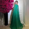 Robes de soirée de plage vertes robe de bal charmante robes de soirée en mousseline pour femme personnalisé