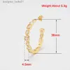 Stud Gold-color Jewelry Accessories DIY Ear Ring Making Supplies Paved Zircon Open Stud Earrings Make In GuangZhou Free ShippingL231117