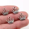 20pcs Charms Crown 13x14 mm Tybetańskie Srebrne/Brązowe Wisianty Zabytkowe biżuteria Making DIY Rzutowane rzemieślnicze biżuteria