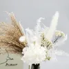 장식용 꽃 wabi sabi 바람 고급 프랑스 천연 건조 꽃 진정한 거실 부드러운 옷 이키 바나 장식 장소