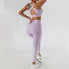 Costume de Tennis 2 pièces pour femmes, ensemble de Sport, vêtements de gymnastique, d'entraînement, de course, de Fitness, de Yoga, Leggings sans couture, soutien-gorge + short de YogaWomen's Yoga sets